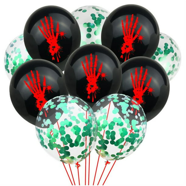 10 PCS 12 Inch Digger Latex Printed Balloons with Ribbon Party Decor Ornaments